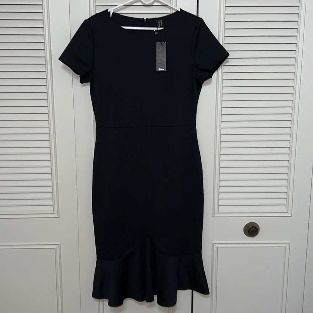 Vfshow Vfemage, ruffled black dress, large